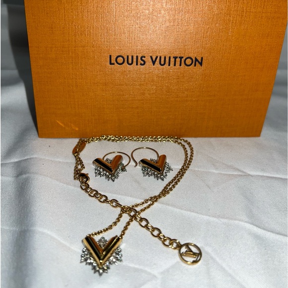 Louis Vuitton Bo Glory V Earings + Coll. Glory V necklace - Picture 1 of 12